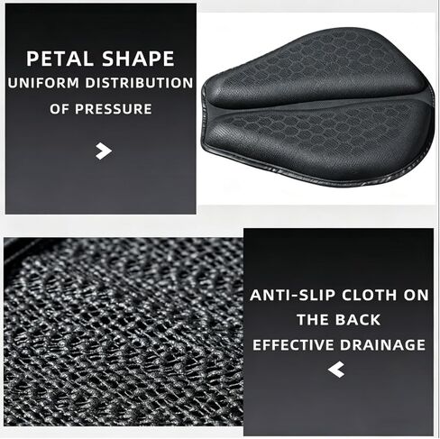 Motorcycle Seat Cushion for Can-Am Spyder F3 2010–2026,3D-Honeycomb Structure Shake Rider Cushion TPE Shock Absorption and Breathable for Long Rides in Saudi Arabia