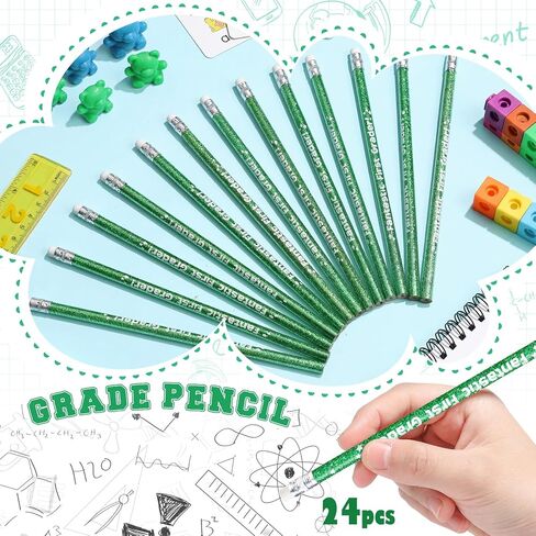 Engrowtic 24 Pcs First Graders Pencils Graduation Gift Bulk Fantastic First Grader Pencils Classroom Gift Bag Stuff for Grade 1st Kids Students End of Years Back to School Classroom Present in Kuwait