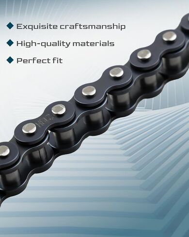 219H 122 Heavy Duty Chain Fit for Stomp EBOX Electric Pit Bikes 1.6 2.0 3.0 V1 V2 for Go Karts and Mini Dirt Bikes, High Strength Premium Roller Chain, 219H-122 in Saudi Arabia