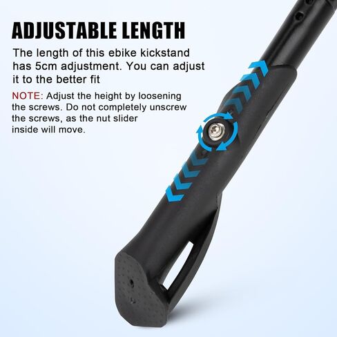 E Bike Kickstand for Adult Bikes, PSLER Adjustable Ebike Kickstand Heavy Duty Antislip Bike Kick Stand for 24"-29" Electric Bike Road Bike Adult Bikes Mountain Bike in Kuwait
