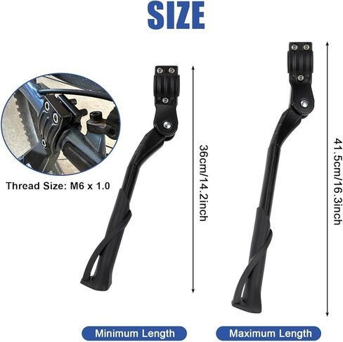 E Bike Kickstand for Adult Bikes, PSLER Adjustable Ebike Kickstand Heavy Duty Antislip Bike Kick Stand for 24"-29" Electric Bike Road Bike Adult Bikes Mountain Bike in Kuwait