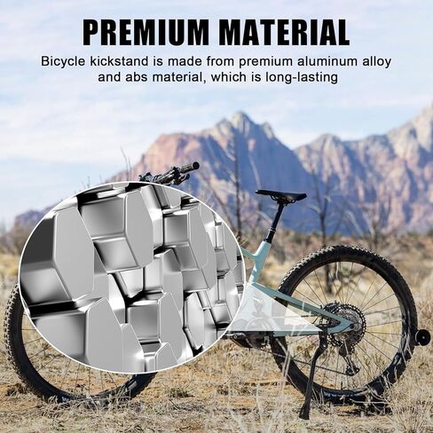 E Bike Kickstand for Adult Bikes, PSLER Adjustable Ebike Kickstand Heavy Duty Antislip Bike Kick Stand for 24"-29" Electric Bike Road Bike Adult Bikes Mountain Bike in Kuwait