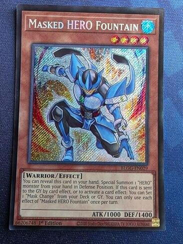 Masked Hero Fountain - Battles of Legend: Glorious Gallery - BLGG-EN029 - Secret Rare - 1st Edition in Kuwait