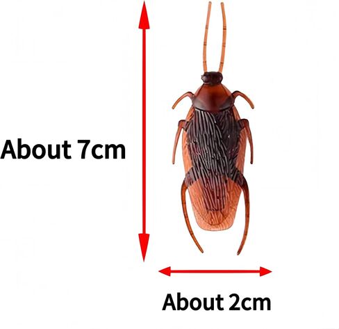 5pcs Realistic Fake Cockroaches for Halloween Prank, Home Decor, Party Props in Saudi Arabia