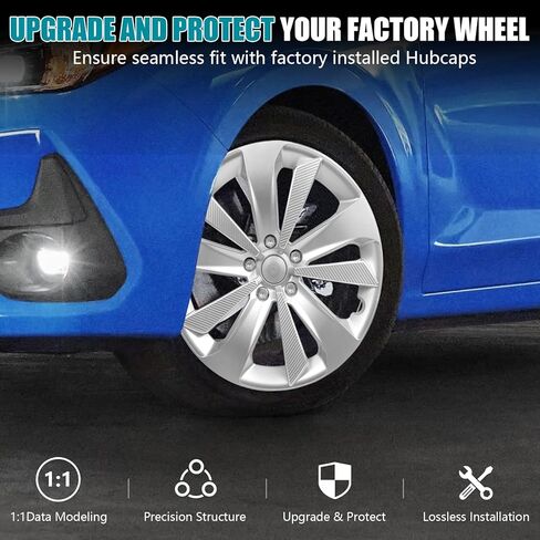 Hubcap Wheel Hub Cover for Subaru Impreza 2017-2023 Accessories, OEM Style Replacement Part Hub Cap Lossless Installation Wheel Cap for Subaru Impreza 28811FL010, Chrome Plated Silvery 16 Inch 1PC in Saudi Arabia