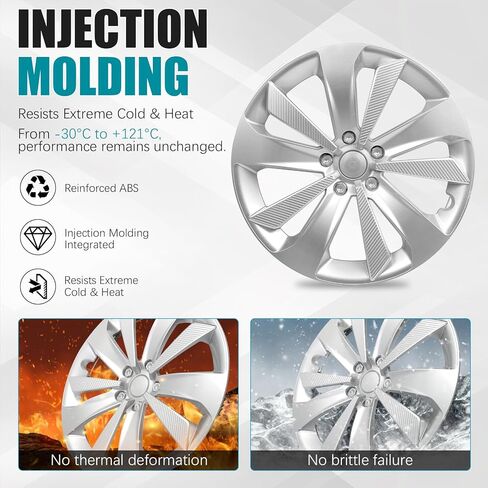 Hubcap Wheel Hub Cover for Subaru Impreza 2017-2023 Accessories, OEM Style Replacement Part Hub Cap Lossless Installation Wheel Cap for Subaru Impreza 28811FL010, Chrome Plated Silvery 16 Inch 1PC in Saudi Arabia