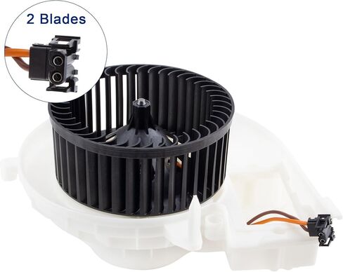 مجموعة محرك منفاخ سخان HVAC الأمامي من BOXI تناسب سيارات Mercedes-Benz SLK280 2006-2008 SLK300 2009-2011 SLK350 2005-2011 SLK55 AMG 2005-2010 R171/R172 Series/يستبدل 715247 A1718350004 1718350004 in Kuwait