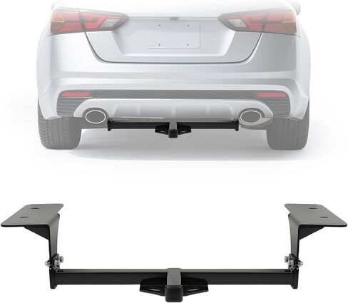Class 1 Rear Trailer Hitch, 1.25 Inch Receiver Compatible with 2007-2013 Nissan Altima 4 Door Sedan, 2009-2021 Nissan Maxima, 2014-2021 Altima 2000LBS Steel in Kuwait