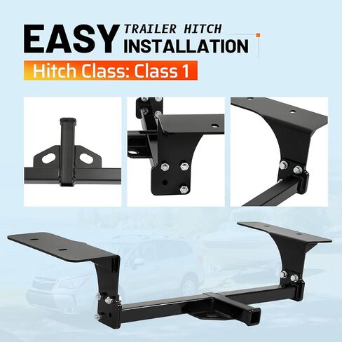 Class 1 Rear Trailer Hitch, 1.25 Inch Receiver Compatible with 2007-2013 Nissan Altima 4 Door Sedan, 2009-2021 Nissan Maxima, 2014-2021 Altima 2000LBS Steel in Kuwait