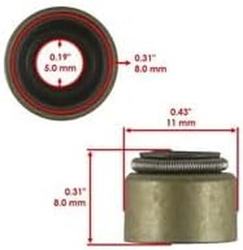 #US Part Replacement for 8X Valve Stem Seal for Kawasaki for Teryx KRX 1000 2020-2021 in Kuwait