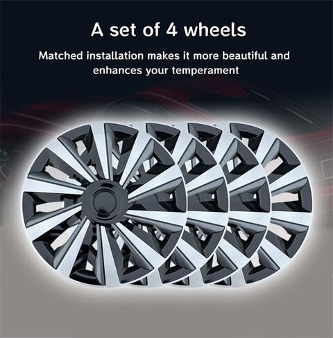 Hubcap Wheel Cover Replacement, Rims 13 14 15 16 Inch Universal Wheel Hub Caps Cover, ABS Material Exterior Accessories Snap On Car Truck SUV -Set of 4 (Pink, 14") in Kuwait