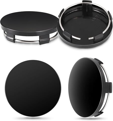 4 Pcs Car Wheel Center Hub Cap for Chevy HHR 2006-2011, Anti-Falling Rust-Proof Wheel Hub Decoration 60MM/2.36In OD 56MM/2.2In ID,Black in Saudi Arabia