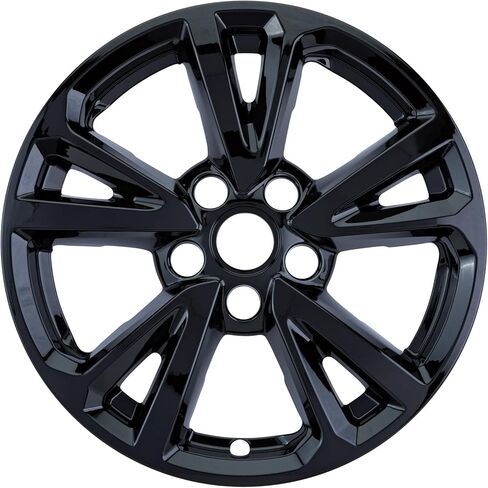 PACRIM 17" Gloss Black Wheel Skin Set Made for Chevrolet Equinox (2016-2017) | Durable ABS Plastic Cover Hubcap | Fits Directly Over OEM Wheel in Saudi Arabia