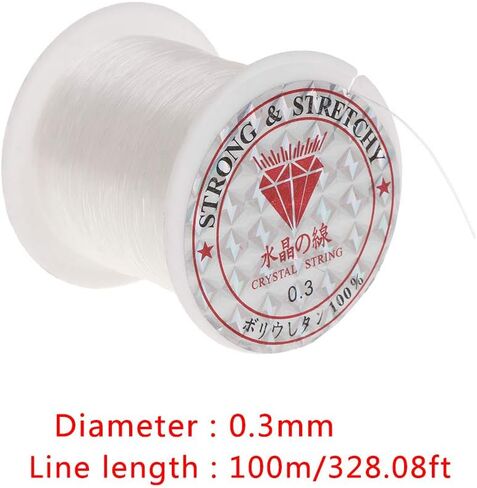 Crystal Wire Clear String Line Invisible Thread Cord for Hanging Decorations Beading and Jewelry Making in Saudi Arabia