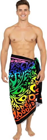 LA LEELA Men's Sarong Wrap Swim Beach Cover Up in Kuwait