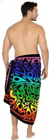 LA LEELA Men's Sarong Wrap Swim Beach Cover Up in Kuwait