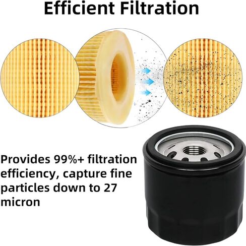 4Pcs 12 050 01 Oil Filter Fits for Kohler 7000 Series 12-050-01 12-050-01-S 1205001S KH-12-050-01-S 12 050 01-S 12 050 01-S1 Engine for Cub Cadet XT1, Craftsman Troy Bilt Bronco Lawn Mower in Kuwait