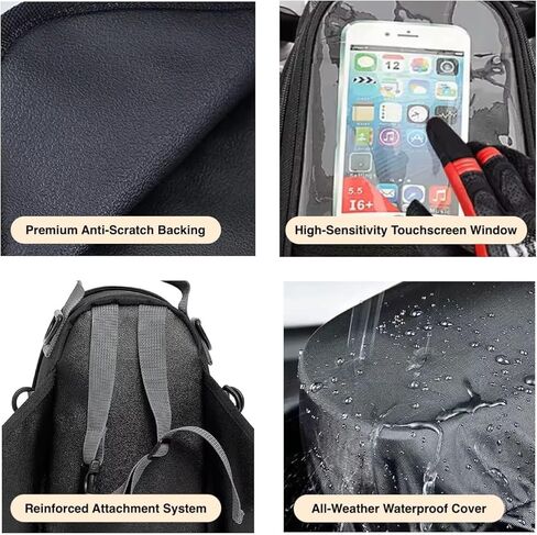 Motorcycle Bag For Honda XR150L 2020-2024, Waterproof And Durable Motorbike Bag Touch Screen Phone Bag Easy To Install Scratch-Resistant in Saudi Arabia