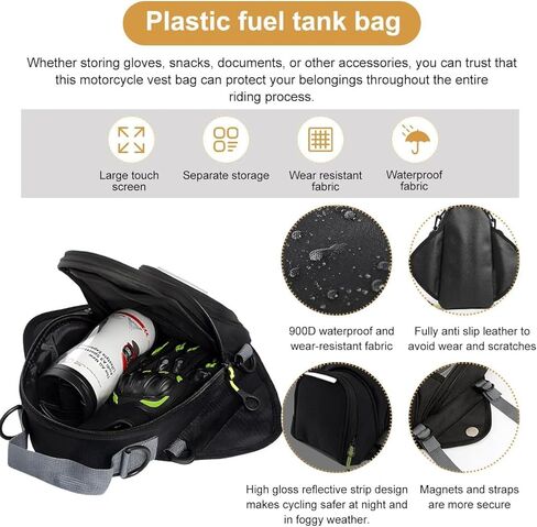 Motorcycle Bag For Honda XR150L 2020-2024, Waterproof And Durable Motorbike Bag Touch Screen Phone Bag Easy To Install Scratch-Resistant in Saudi Arabia