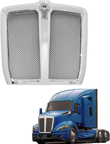 Chrome Front Hood Radiator Replacement Grille Fit for Kenworth T680 2022+ Grill with Bug Screen in Saudi Arabia