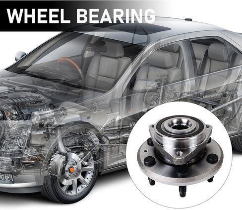 MACEL 513277 Front or Rear Wheel Bearing and Hub Assembly Fit for 09-17 Chevy Traverse, 08-17 Buick Enclave, 07-16 GMC Acadia, 2017 Acadia Limited, 07-10 Saturn Outlook, 6 Lugs w/ABS in Kuwait