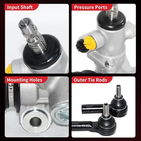مجموعة رف وترس التوجيه الهيدروليكي من PHOBOOS متوافقة مع Toyota Camry 1997-2001، Avalon 1997-2004 وLexus ES300 1997-2001، مع نهايات قضيب التعادل الخارجي، ملاءمة مباشرة، المرجع. 26-1690، ES3306 in Kuwait