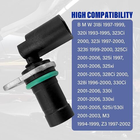Crankshaft Position Sensor 12141709616 Compatible with B M W E36 E46 318i 320i 323Ci 323i 323ti 325Ci 325i 325xi 328Ci 328i 330Ci 330i 525i 530i M3 X5 Z3 in Saudi Arabia