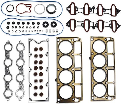 Cylinder Head Gasket Set HS26191PT1 Compatible with 2002-2011 Sierra Silverado 1500 Tahoe Yukon 2006-2011 Suburban 1500 2003-2008 Express 2500 4.8 L 2007 Avalanche CS9284 in Saudi Arabia