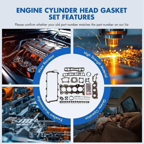 Cylinder Head Gasket Set Fit for Mazda 3 2.3L Replace OE HS26407PT in Kuwait