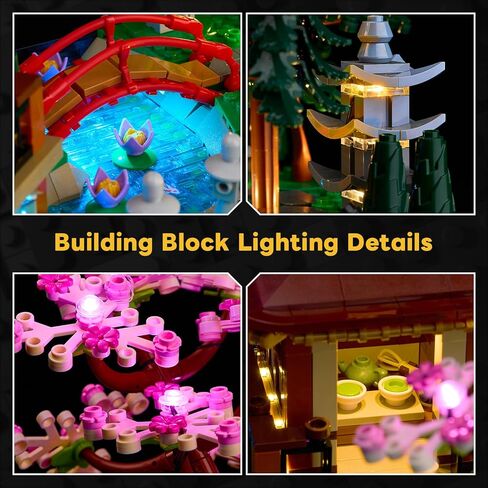 Kyglaring LED Light Kit Compatible with Lego Tranquil Garden 10315 Building Set - Upgraded Touch Control & Dimming (Lights Only, Model Not Included) in Kuwait