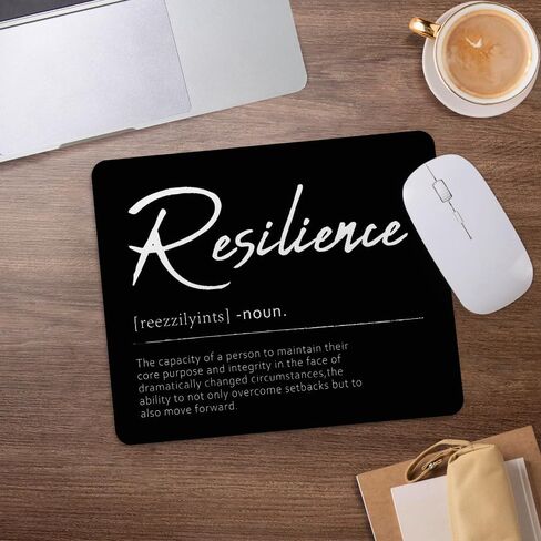 Resilience Definition Mouse Pad, Inspirational Motivational Positive Quotes Mousepad for Desk Home Office Dorm Computers Laptop Gaming Accessories, 8.7x7.1 Inch in Kuwait