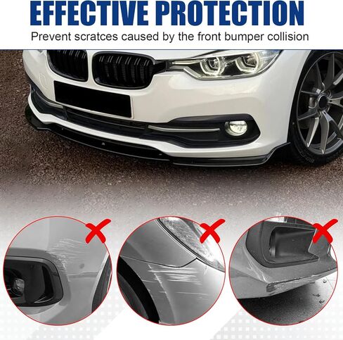 Front Bumper Lip Compatible with 2013-2018 BMW F30 F31 Base 318i 320i 328d 330e 330i 340i, Gloss Black ABS Air Splitter Chin Body Kit OEM Style in Saudi Arabia
