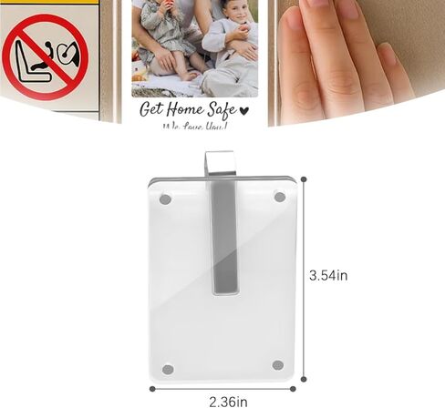 BESULEN Car Sun Visor Photo Holder, Drive Safe Daddy I Love You Magnetic Personalized Acrylic Picture Frame, Decorate Your Vehicle Photo Display Clip, Universal Automotive Accessories in Kuwait