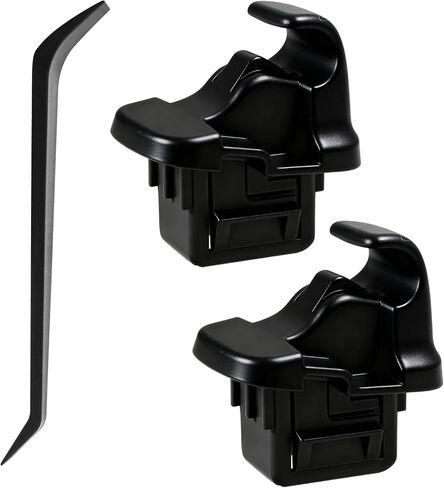 2 Pack Sun Visor Holder Clip Replacement Compatible with Subaru Impreza WRX/STI Crosstrek Legacy Outback Ascent, ABS Construction Sunvisor Inner Clips Holder Hook, OEM #92018FG001ME (Black) in Saudi Arabia