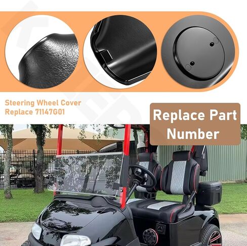 71147G01 Steering Wheel Cover for EZ-GO Golf Cars, Compatible with EZ-GO TXT, RXV, Med-alist, ST350, Express Golf Carts in Saudi Arabia