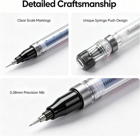 EPMANN 9Pcs Syringe Shaped Gel Pens, 2026 New Creative Syringe Shaped Gel Ink Pens for Funny,Accessories for Work School Supplies, Beautiful Ballpoint Pens for Gift in Saudi Arabia