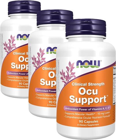 NOW Foods Supplements, Ocu Support™with FloraGLO® Lutein, plus Vitamins A, C and E, 90 Veg Capsules in Saudi Arabia