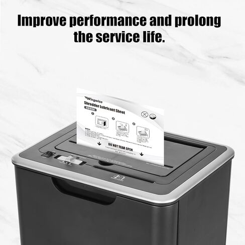 Wingwise 12-Pack Shredder Lubricant Sheets, Sharpens Blades & Reduces Jams, Mess-Free Maintenance. in Saudi Arabia