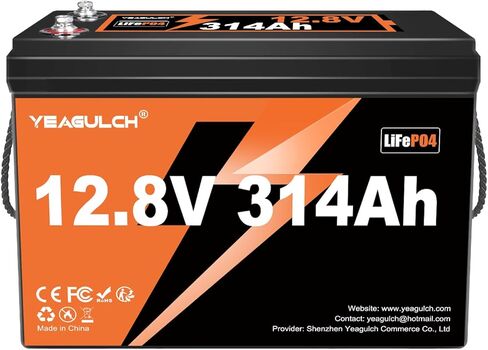 24V 100Ah LiFePO4 Lithium Battery with 100A BMS 2560Wh Up to 15000+ Deep Cycles Rechargeable Battery Perfect for RV Trolling Motor Marine Solar Off-Grid Systems in Kuwait