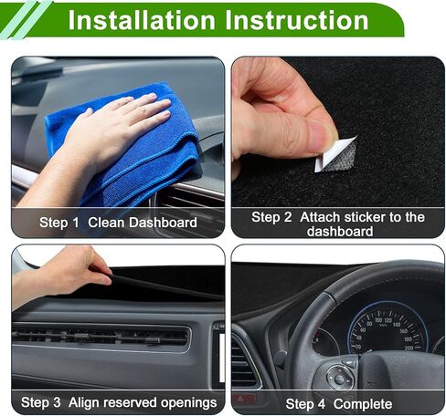 Dashboard Cover for Cadillac XT5 2016-2020 Non-Slip Interior Dash Cover Mat Polyester Silicone in Kuwait