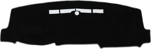 غطاء لوحة القيادة لسيارة شيفروليه سيلفرادو 2014-2018 بدون غطاء داش هود حصيرة السجاد وحدة التحكم المركزية غطاء داش حصيرة بوليستر أسود رمادي 1 قطعة in Kuwait