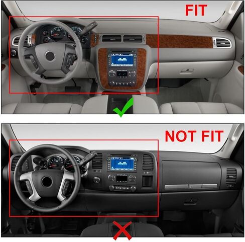 Suitable for Custom Fit Dashboard Cover for 2007-2014 Tahoe, Suburban, and Yukon – ZTLY0078BK Black in Kuwait