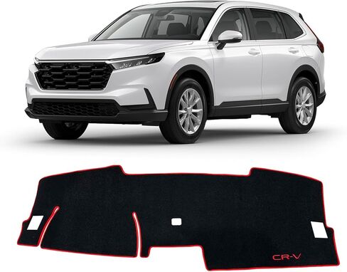 Dash Cover for Honda CR-V 2023 2024 2025 2026, CRV Dashboard Cover Mat Carpet, Nonslip Sun Shade Pad Red Trim, Polyester in Saudi Arabia