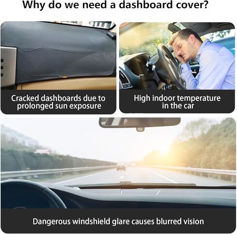 Dash Cover for Honda CR-V 2023 2024 2025 2026, CRV Dashboard Cover Mat Carpet, Nonslip Sun Shade Pad Red Trim, Polyester in Saudi Arabia