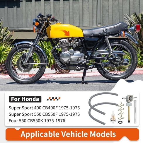 20mm X 1.5mm Fuel Valve Petcock W/Lines For Honda Super Sport 400 550 CB400F CB550K CB550F 1975-1976 16950-377-005 16950-374-671 in Kuwait