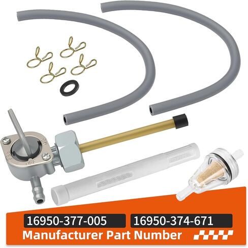 20mm X 1.5mm Fuel Valve Petcock W/Lines For Honda Super Sport 400 550 CB400F CB550K CB550F 1975-1976 16950-377-005 16950-374-671 in Kuwait