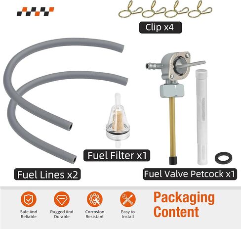 20mm X 1.5mm Fuel Valve Petcock W/Lines For Honda Super Sport 400 550 CB400F CB550K CB550F 1975-1976 16950-377-005 16950-374-671 in Kuwait