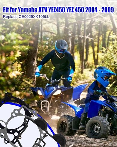 مجموعة حشيات صمام الاسطوانة مناسبة لياماها YFZ450 ATV YFZ 450 2004 2005 2006 2007 2008 2009 استبدال CE0029XK105LL in Kuwait