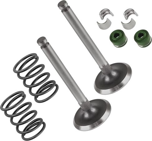 Caltric 2x Exhaust Valve Kit compatible with Kawasaki Mule 3000 KAF620G 2007-2008/12005-2093 in Kuwait