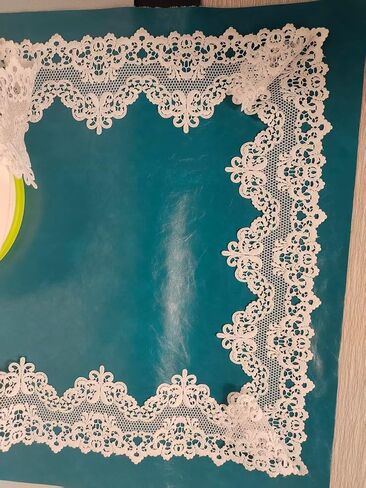 Clothing Accessories Embroidered Lace Collection, White Floral Lace Edge Trim, for Skirt/Neckline/Sleeves DIY Decorative Fabric Art,Gift Packaging, 2.5 Yards in Saudi Arabia